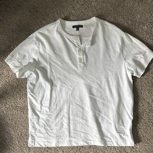 Banana Republic White Casual Button Down Shirt